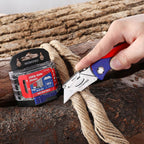 WORKPRO Utility Knife Blades, 100-Pack SK5 Steel Blades with Dispenser
