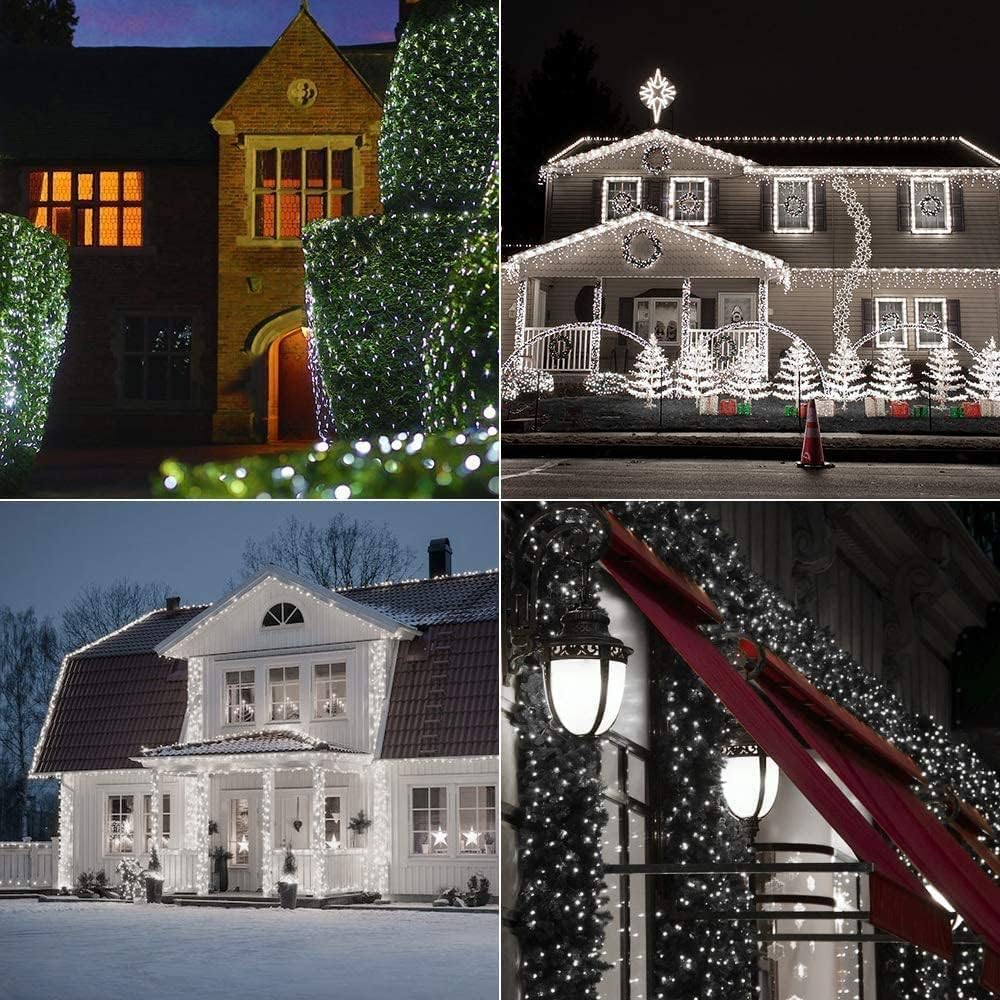 Joomer Solar Fairy Lights, 2-Pack Total 80FT 240LED Lights, Warm White