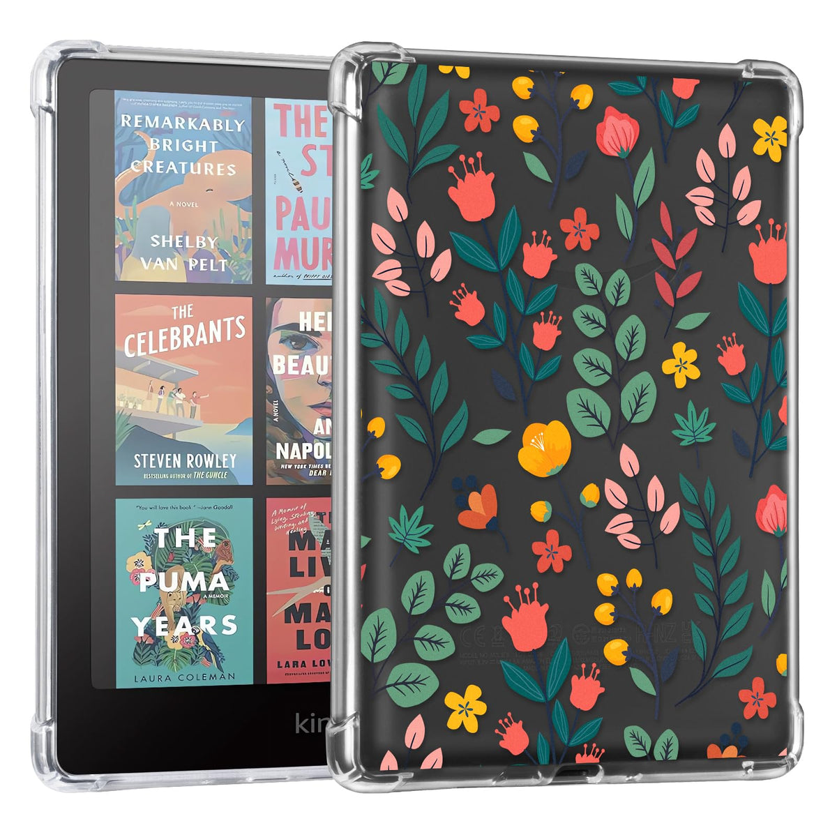 CoBak Clear Case for 6" Kindle 11th Generation 2024 and 2022 - Ultra-Slim Soft TPU Transparent Cover with Hand Strap, Lightweight & Durable Protection, Rose Gold