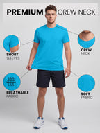 Love My Fashions Mens Plain T Shirt Crew Neck & Short Sleeve Cotton Tops for Men