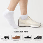 Niorasen Bamboo Trainer Socks for Men & Women, 6 Pairs, Low Cut