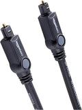 Amazon Basics Toslink Optical Audio Cable for Sound Bar, Home Theatre, 1 m, Black