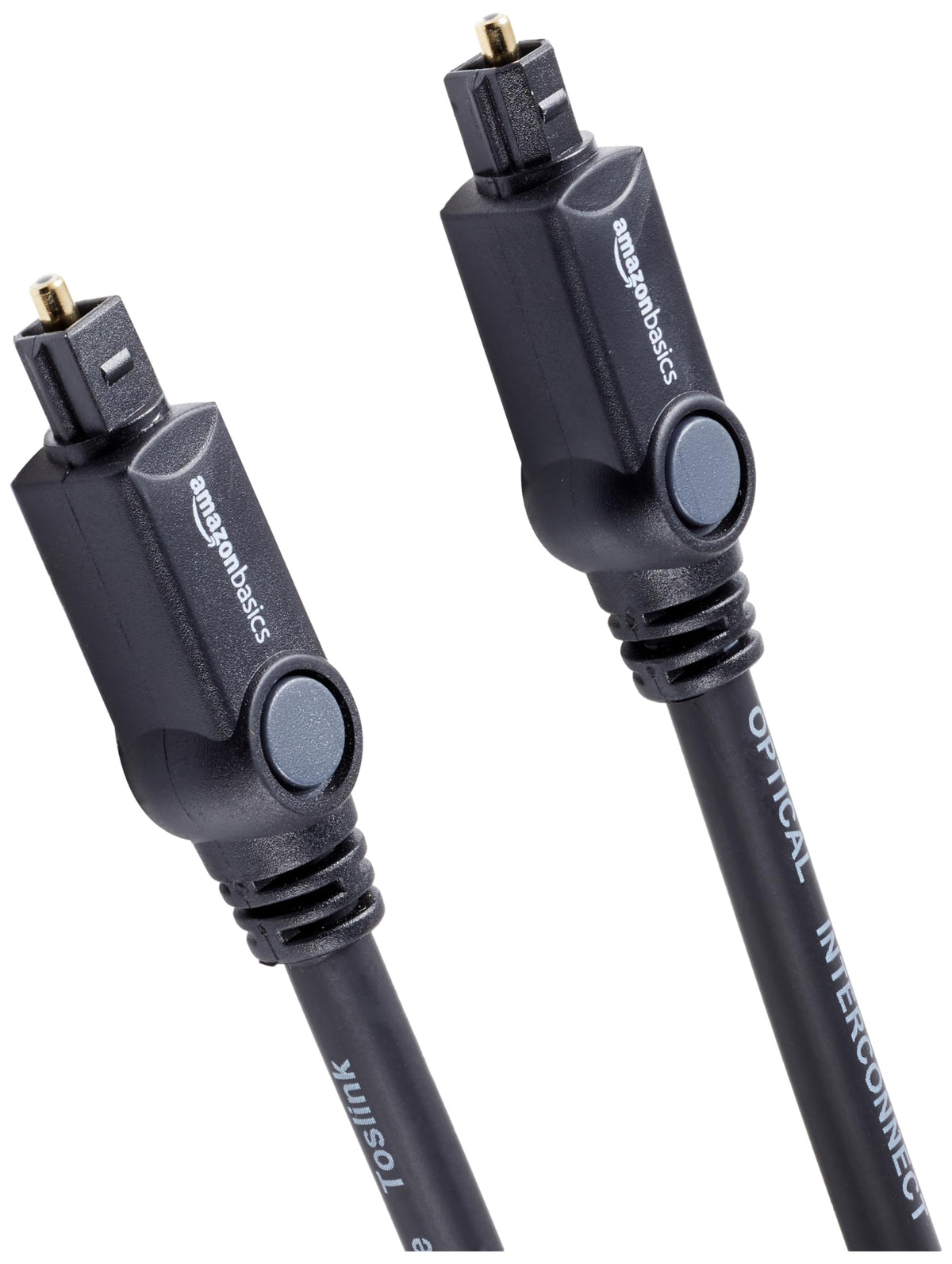 Amazon Basics Toslink Optical Audio Cable for Sound Bar, Home Theatre, 1 m, Black