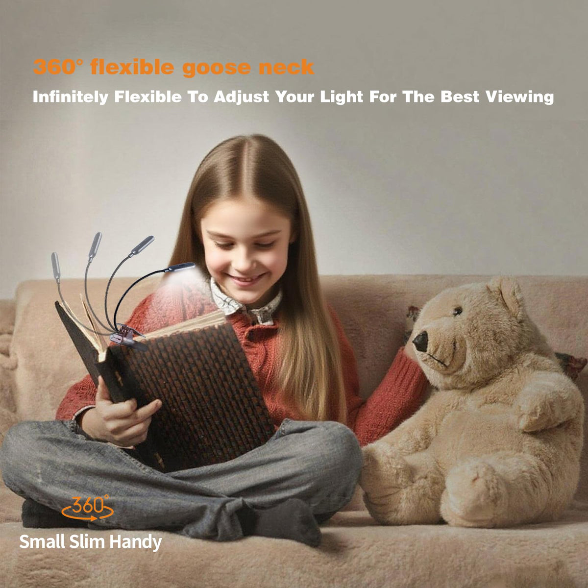 VAVOFO Rechargeable Reading Light, Clip on Book Light for Reading in Bed