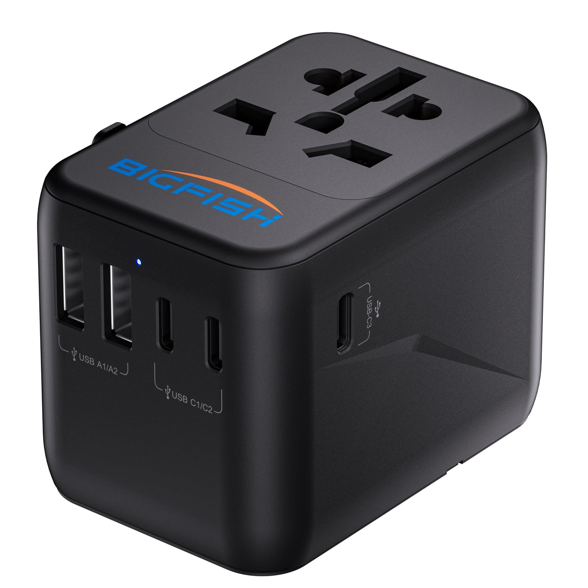 Bigfish Universal Travel Adapter, Travel Plug Adapter Worldwide