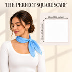 WESTEND CHOICE Square Chiffon Scarves Women's Neck Scarf 50s Retro Bandana