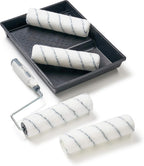 Harris Seriously Good Walls & Ceilings Paint Roller Set 9in, 1 x 9" Frame, 4 x 9" Medium Pile Roller Sleeves & Tray 9"