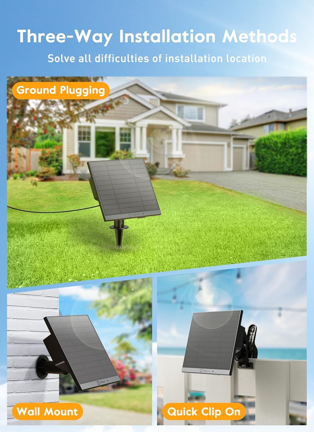 Brightown 52FT Solar String Lights Outdoor Waterproof, Last 30+ Hrs Runtime