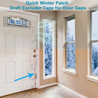 Draft Excluder Tape for Windows Doors, Removable Weather Seal, 3.5cm x 10m