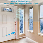 Draft Excluder Tape for Windows Doors, Removable Weather Seal, 3.5cm x 10m