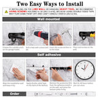 AceMining Broom Holder Wall Mount, 5 Racks 4 Hooks Heavy Duty Mop Organizer