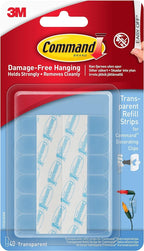 Command Clear Refill Strips Mini 40Strips/PK/ 12PK/CS