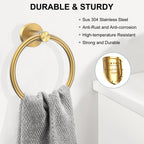 SetSail Towel Holder for Bathroom Wall Matte Black Towel Ring