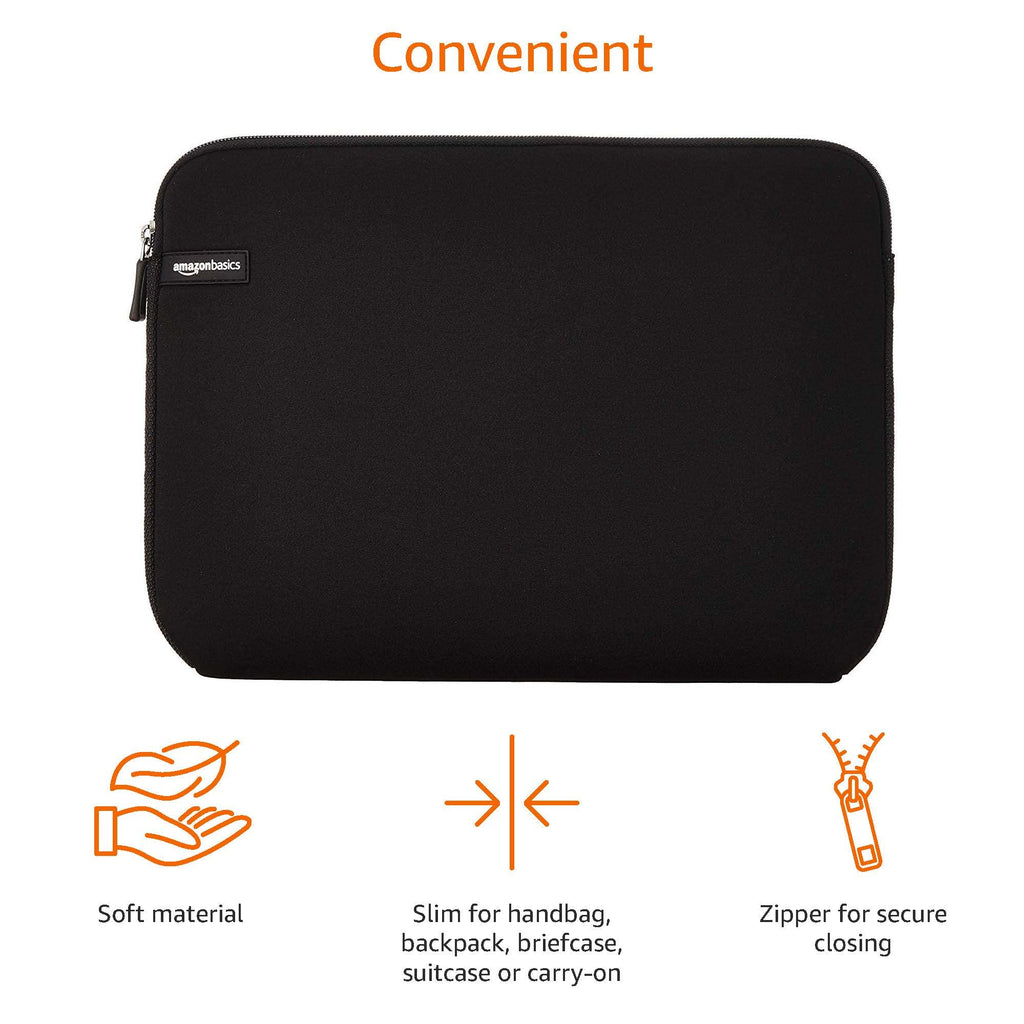 Amazon Basics 29.5 cm Laptop Sleeve Case in Black