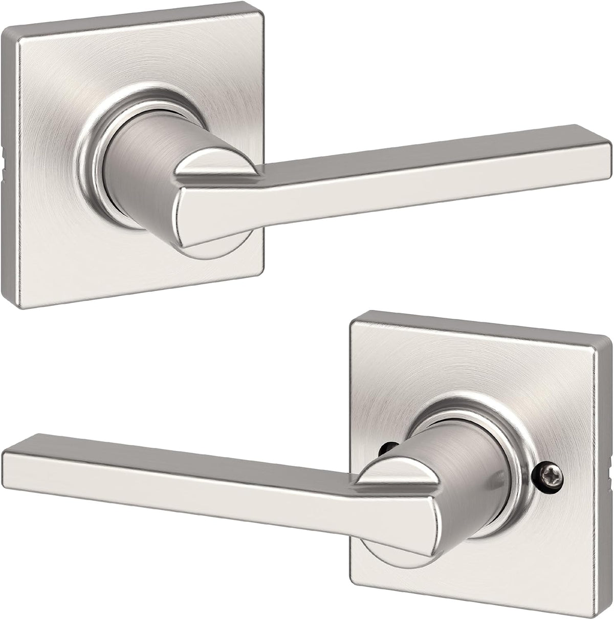 Kwikset Casey Privacy Door Lever with Lock, Matte Black
