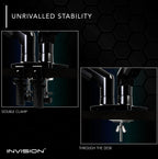 Invision Monitor Arm Desk Mount for 19-32 Inch Screens - VESA 75/100mm Desk Clamp Stand - Tool Free Height Adjustment with Tilt Swivel Rotate - Increased Load Capacity from 2-9kg MX200 Single Arm