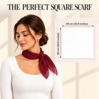 WESTEND CHOICE Square Chiffon Scarves Women's Neck Scarf 50s Retro Bandana