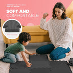 kidoola Foam Baby Play Mat (29x29cm) – Thick & Soft EVA Foam Interlocking Floor Tile Matting for Children – Large Multi Colour, Safe & Comfortable 7mm Thick Play Flooring (27pc)