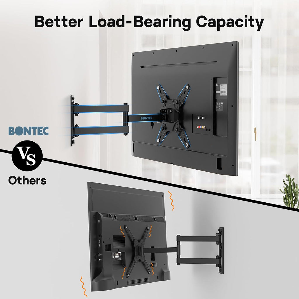 BONTEC TV Wall Bracket for 13-42 Inch TVs, Full Motion TV Wall Mount, 20 kg