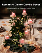 Homemory 24-Pack Flameless Tea Lights Candles Battery Operated, 200+ Hours