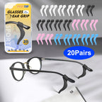 SMARTTOP Eyeglass Ear Grip-20 Pairs eye glasses ear grippers Anti-slip holders for ears,Silicone Ear Hook,glasses ear grip Retainer for Sports Glass Sunglasses Reading