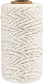 jijAcraft 50M White Cotton String: 2MM Cooking String for DIY Crafts