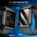LK 6 Pack Screen Protector for Apple Watch Series 9 8 7 41mm/Series SE 6 5 4 40mm, Screen Protector Compatible for Apple Watch 40/41mm, High Definition, Bubble Free, Clear Flexible TPU Film