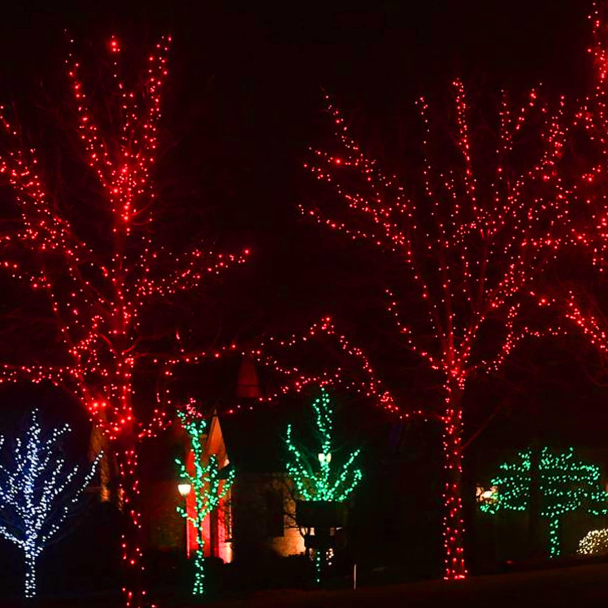 Dazzle Bright 300 LED Christmas String Lights, 100 FT Connectable Waterproof String Lights Green Wire with 8 Modes, Christmas Decorations for Indoor Outdoor Xmas Party Yard Garden (Warm White)