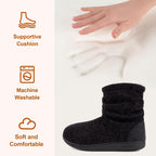 LongBay Women Slipper Boots Warm Memory Foam Indoor Outdoor House Shoe Gift
