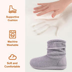 LongBay Women Slipper Boots Warm Memory Foam Indoor Outdoor House Shoe Gift