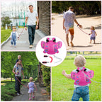 AOMIG Baby Reins, Baby Walking Reins and Toddler Safety Harness, Dinosaur Baby Reins Safety Leash for Toddlers Boys and Girls (Green)