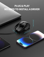 TECKNET USB Wired Mouse,6400 DPI Optical,6-Button Ergonomic Computer Mouse