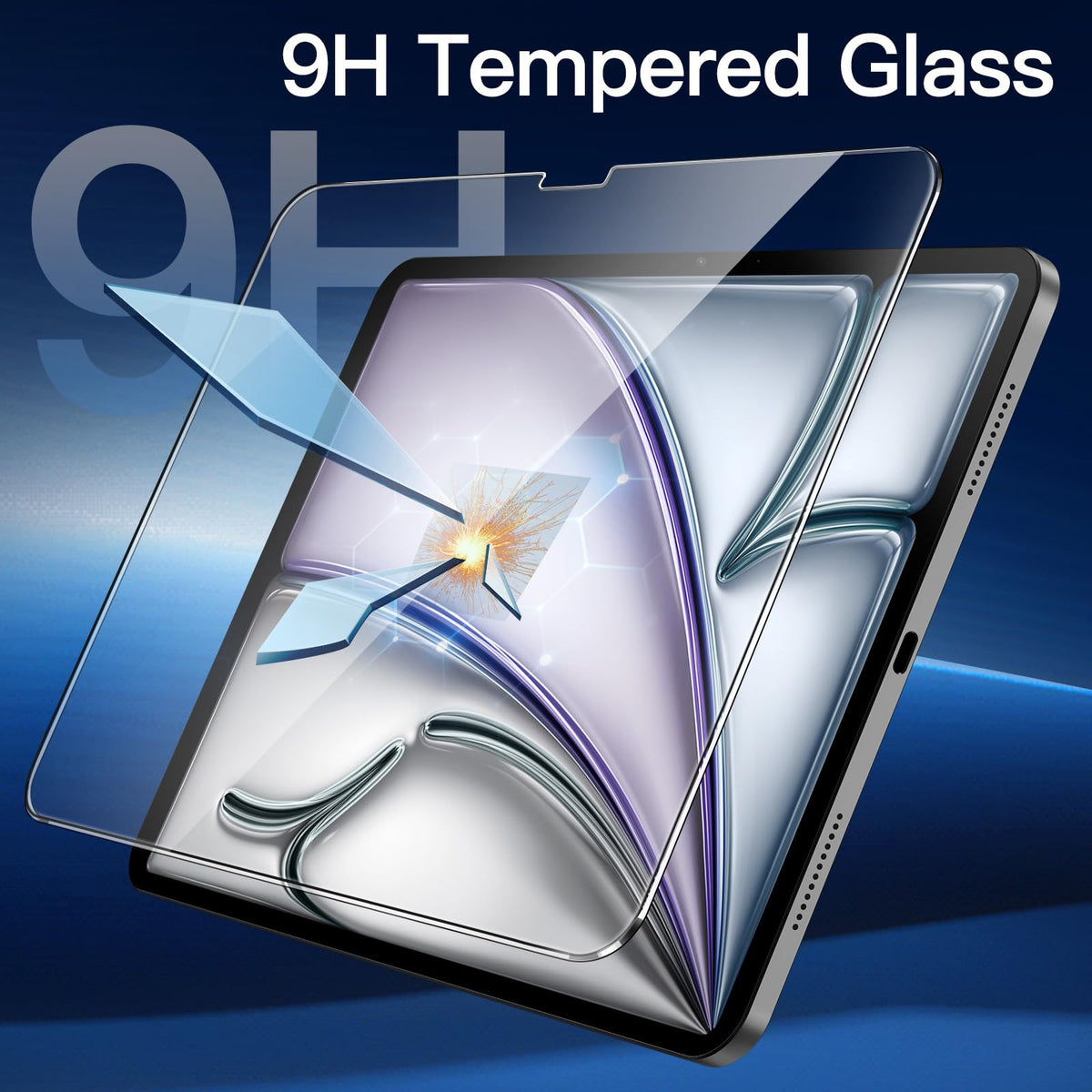JETech Screen Protector for iPad Air 11" M4/M3/M2, 2-Pack