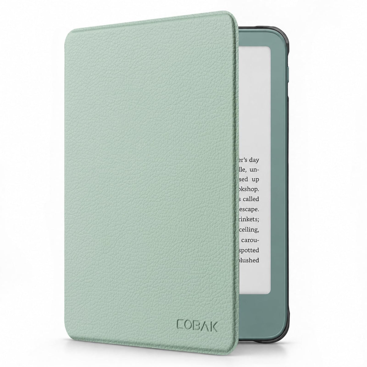 CoBak Case for 6" Kindle 11th Generation 2024 and 2022, Premium PU Leather Smart Cover with Auto Sleep/Wake for Kindle, Black