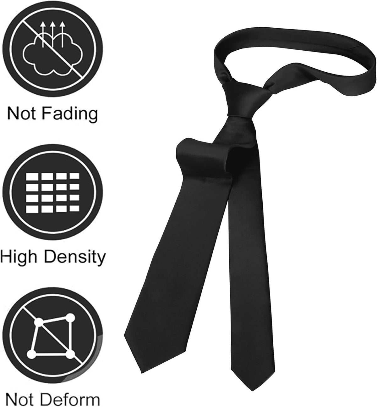 yenlk Men's Classic Necktie, Formal Tie for Weddings, Business and Prom