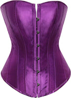 LSFYSZD Women's Lace Up Boned Overbust Corset Bustier Lingerie Bodyshaper Top Plus Size