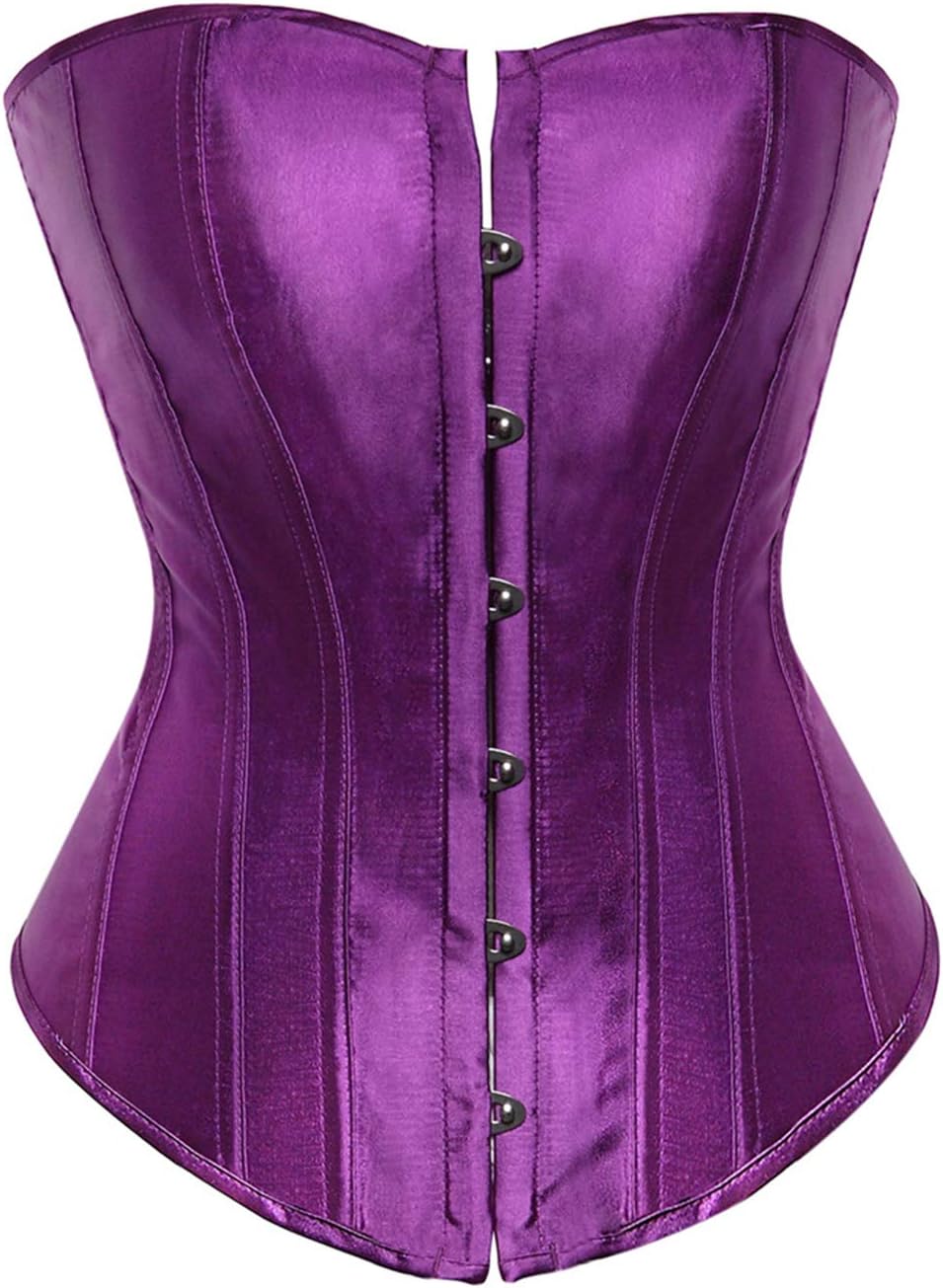 LSFYSZD Women's Lace Up Boned Overbust Corset Bustier Lingerie Bodyshaper Top Plus Size