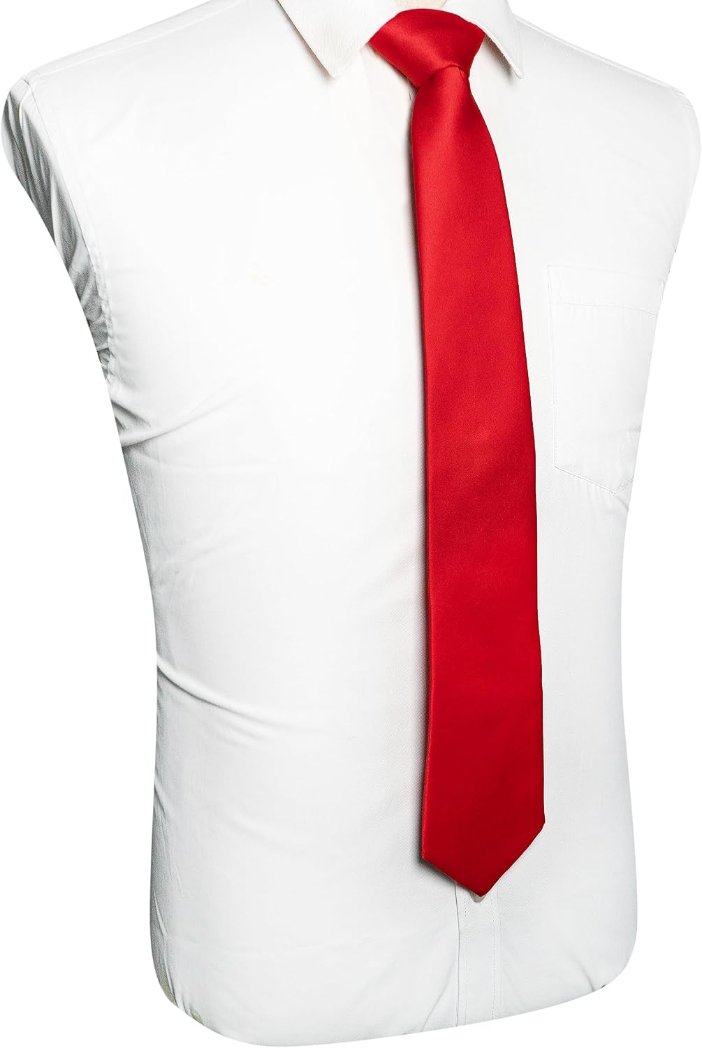 RBOCOTT Solid Color Tie Mens Necktie for Business and Wedding Party