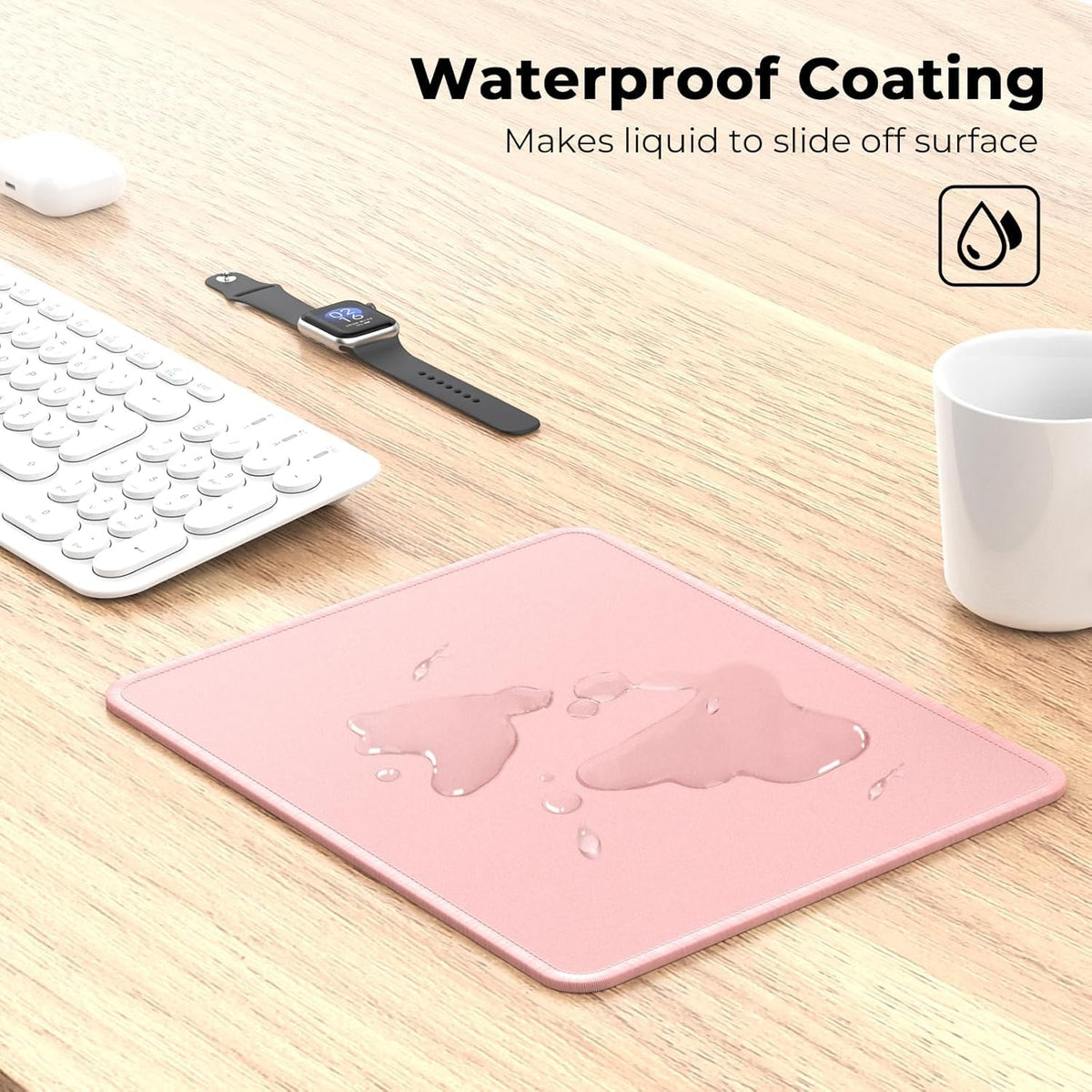 cimetech Mouse Mat, Gaming Mouse Pad, Ultra Thin Portable Mousepad, Black