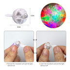 Aogist 200pcs 10-Colors Mini Lights with Hook,Long Standby Time Waterproof LED Balloon Light,Battery Powered,Ball Lamp for Balloon Paper Lantern Birthday Party Christmas Halloween