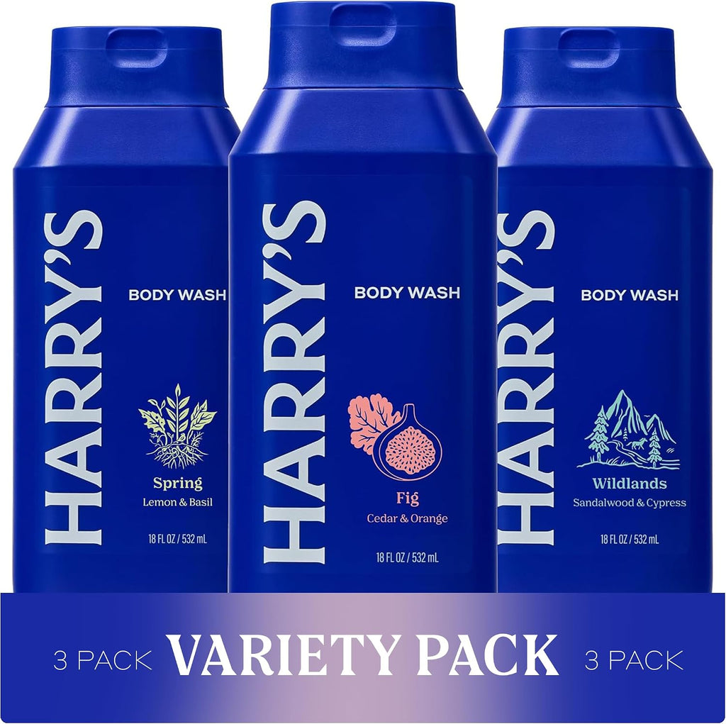 Harry's Body Wash for Men Variety Pack - 3 x 532ml Signature Scents