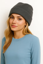 Beanie Hat Plain Soft Comfortable Casual for Men Women Warm Knitted Winter Woolly Skully Ski Headwear Stretchy Thermal Unisex Cap Perfect for Daily Wear Outdoor Sports and Hiking