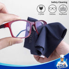 MR.SIGA Microfibre Glasses Cleaning Cloth, Spectacle Cleaner Cloth, 12 Pack