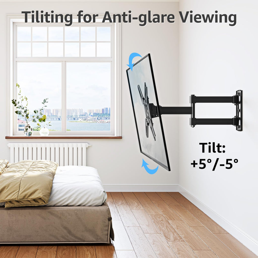MOUNTUP 550 mm Long Arm TV Wall Bracket for 14–42 Inch TVs & Monitors
