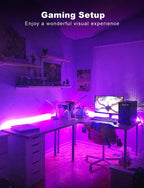 DAYBETTER LED Strip Lights 130ft Lights Strip for Bedroom, Desk, Indoor Room Bedroom Birthday Gifts RGB Decor with Remote and 24V Power Supply