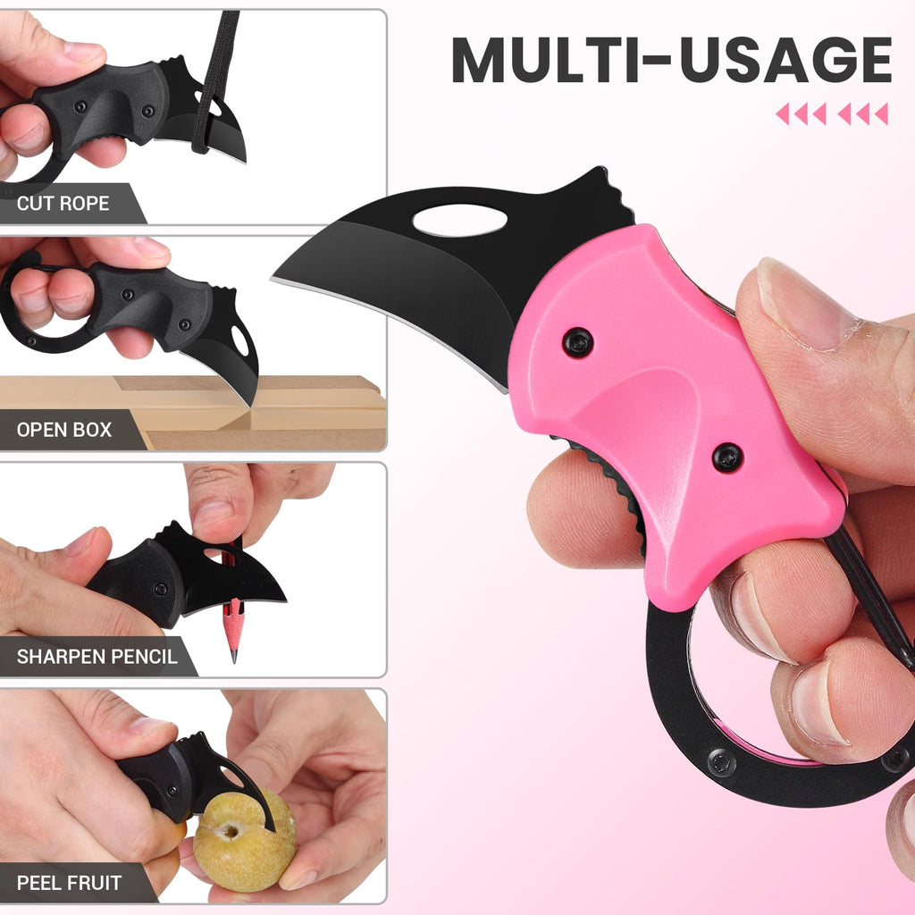 FUNBRO Small Pocket Knife, Cool Box Cutter with 1.34 Inch Sharp Blade