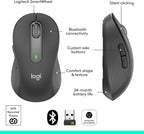 Logitech Signature M650 L Full Size Wireless Mouse - For Large Sized Hands