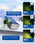 AUDERWIN Solar Spot Lights Outdoor Waterproof, 6 Packs, Neutral White