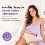 MOLLIS Disposable Period Pants Heavy Flow, Postpartum Underwear L/XL 16 Ct