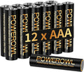 POWEROWL AAA (LR03) Batteries 12 Pack - Alkaline 1.5v - High-Capacity Long Lasting Double A Battery, 10-Year Shelf Life